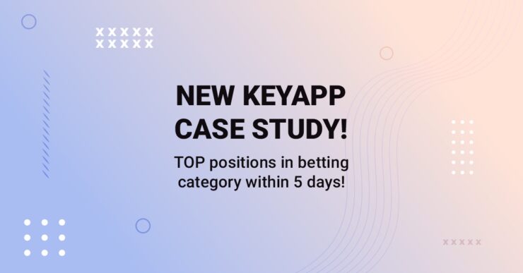 TOP positions in betting category within 5 days!